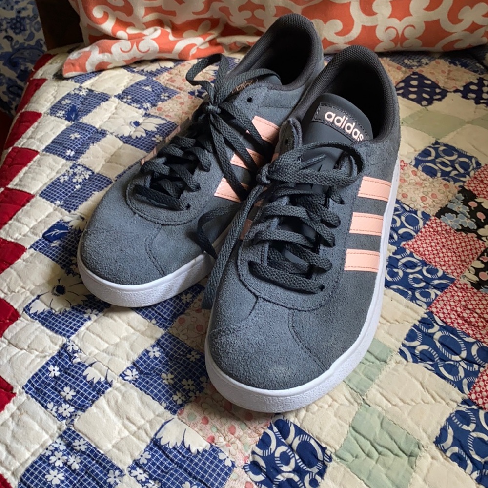 Grey suede adidas size 7